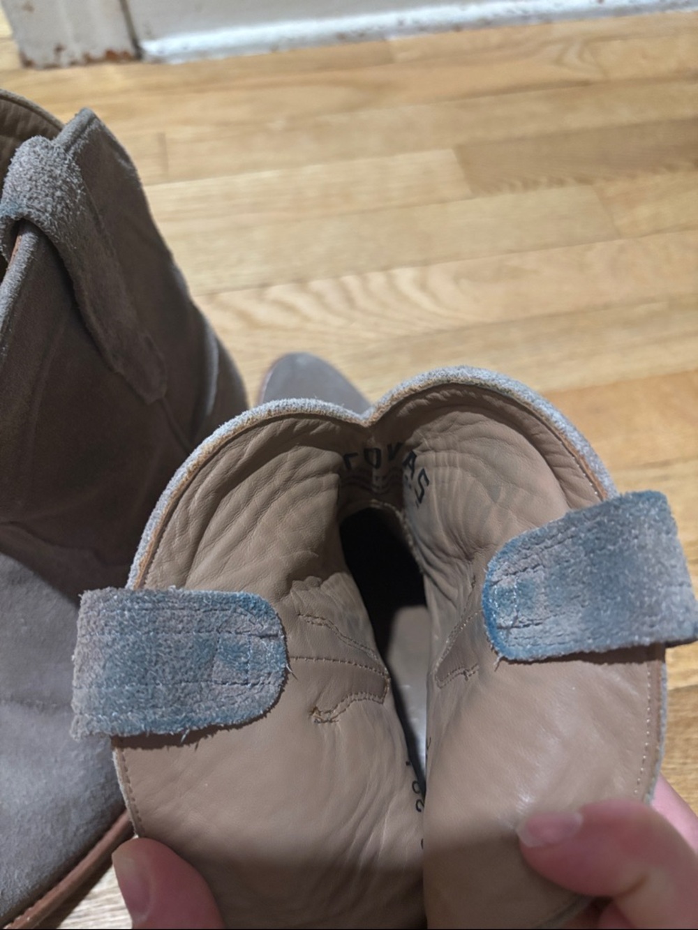 TECOVAS suede leather cowboy booties - Picture 15 of 16